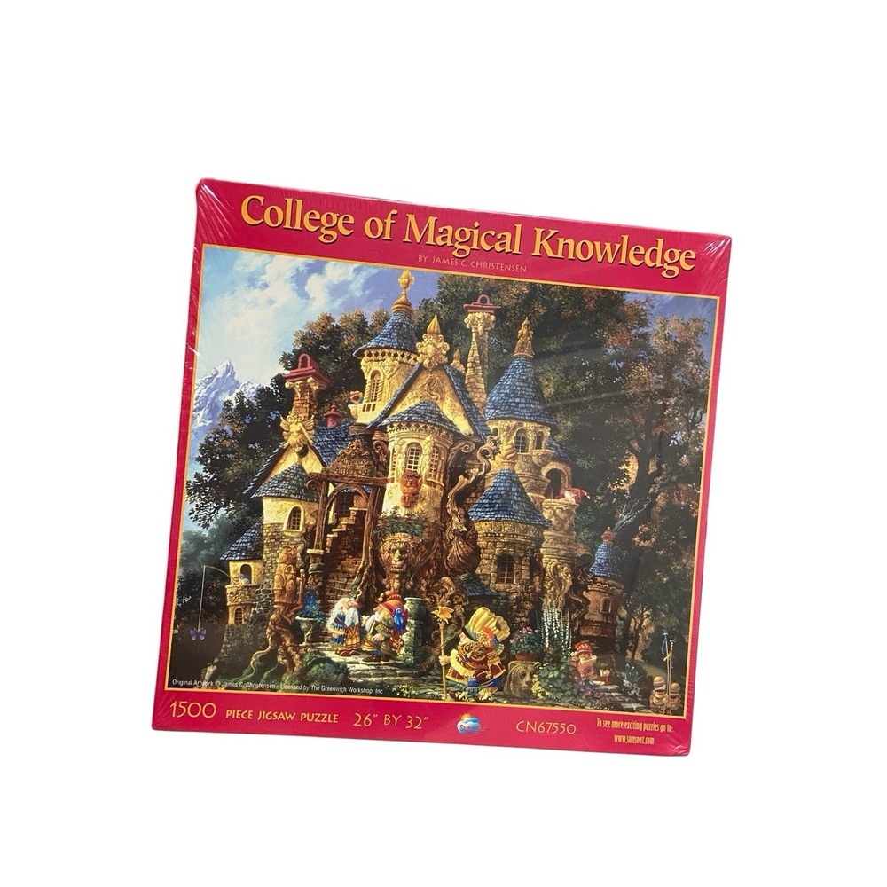 College Of Magical Knowledge 1500 Fantasy Puzzle James Christensen Sealed New